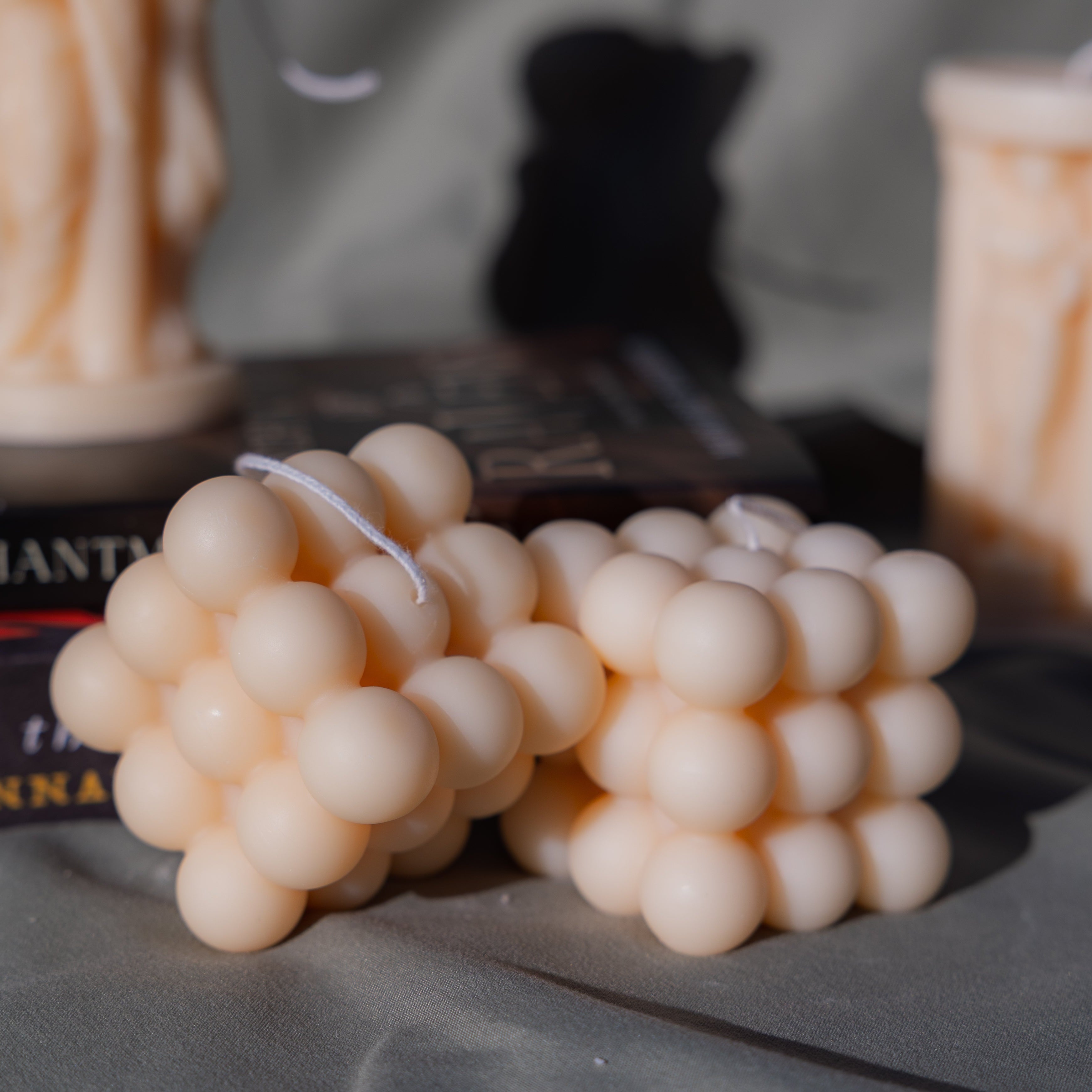 Bubble Cube Wax Sculptures