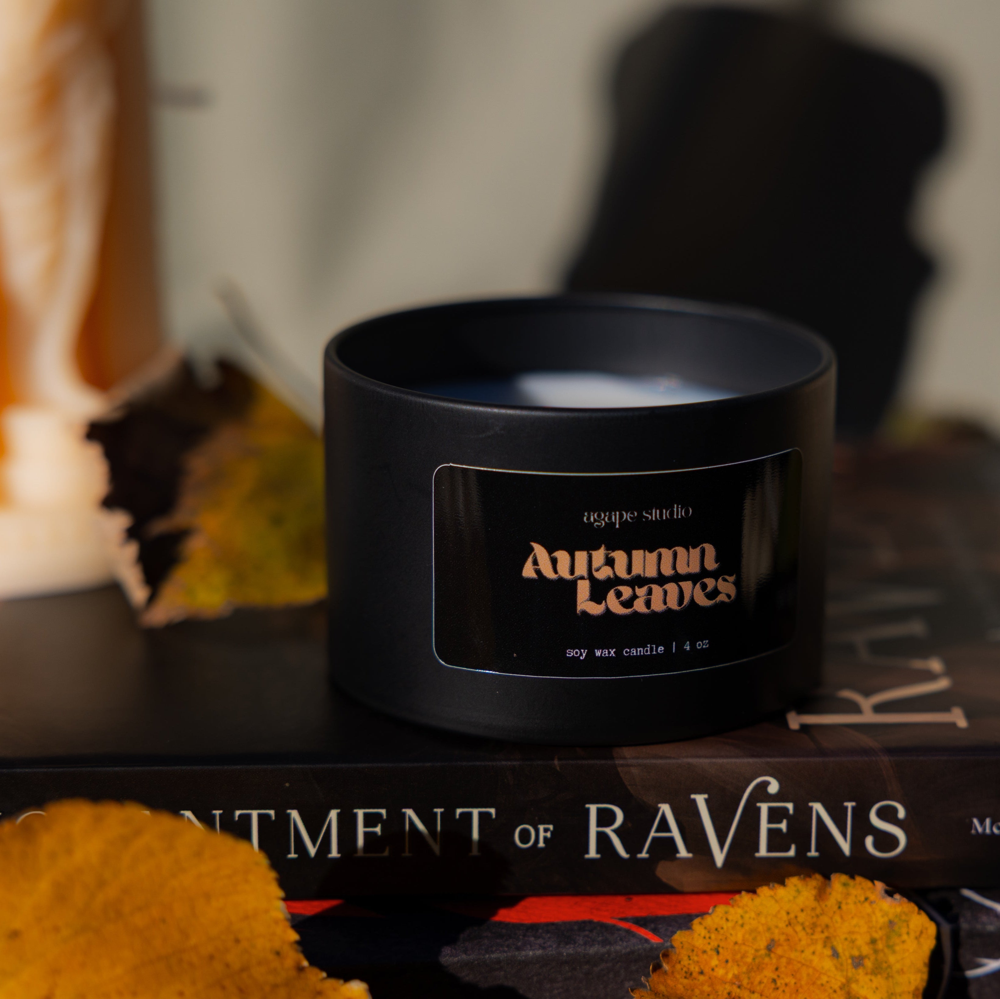 Mini Autumn Leaves Candle